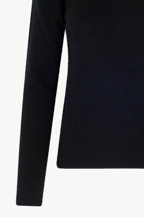 Dolcevita Velo in Puro Cashmere Nero