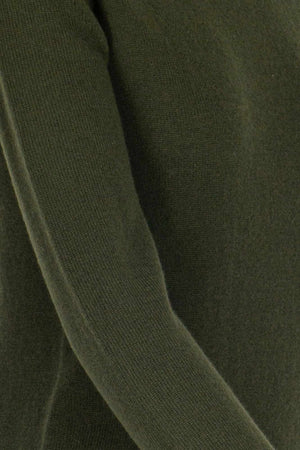 Dark Green Pure Cashmere Featherweight Turtleneck Sweater