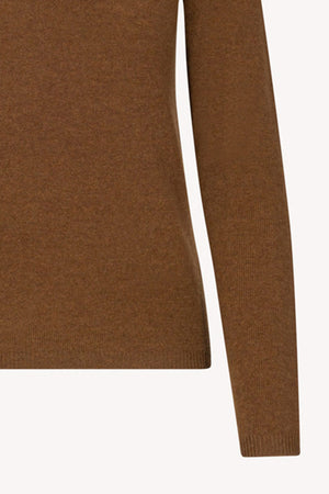 Terracotta Pure Cashmere Featherweight Turtleneck Sweater