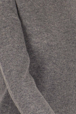 Medium Grey Pure Cashmere Featherweight Turtleneck Sweater