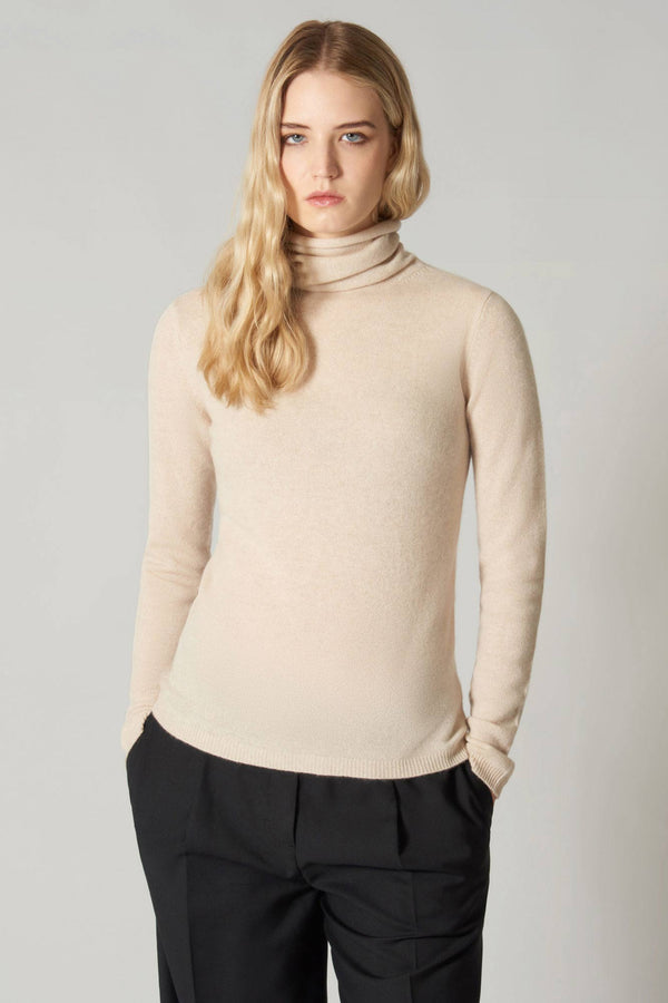 Dolcevita Velo in Puro Cashmere Latte