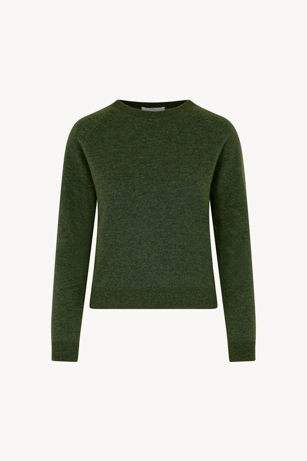 Girocollo Manica Raglan in Puro Cashmere Loden