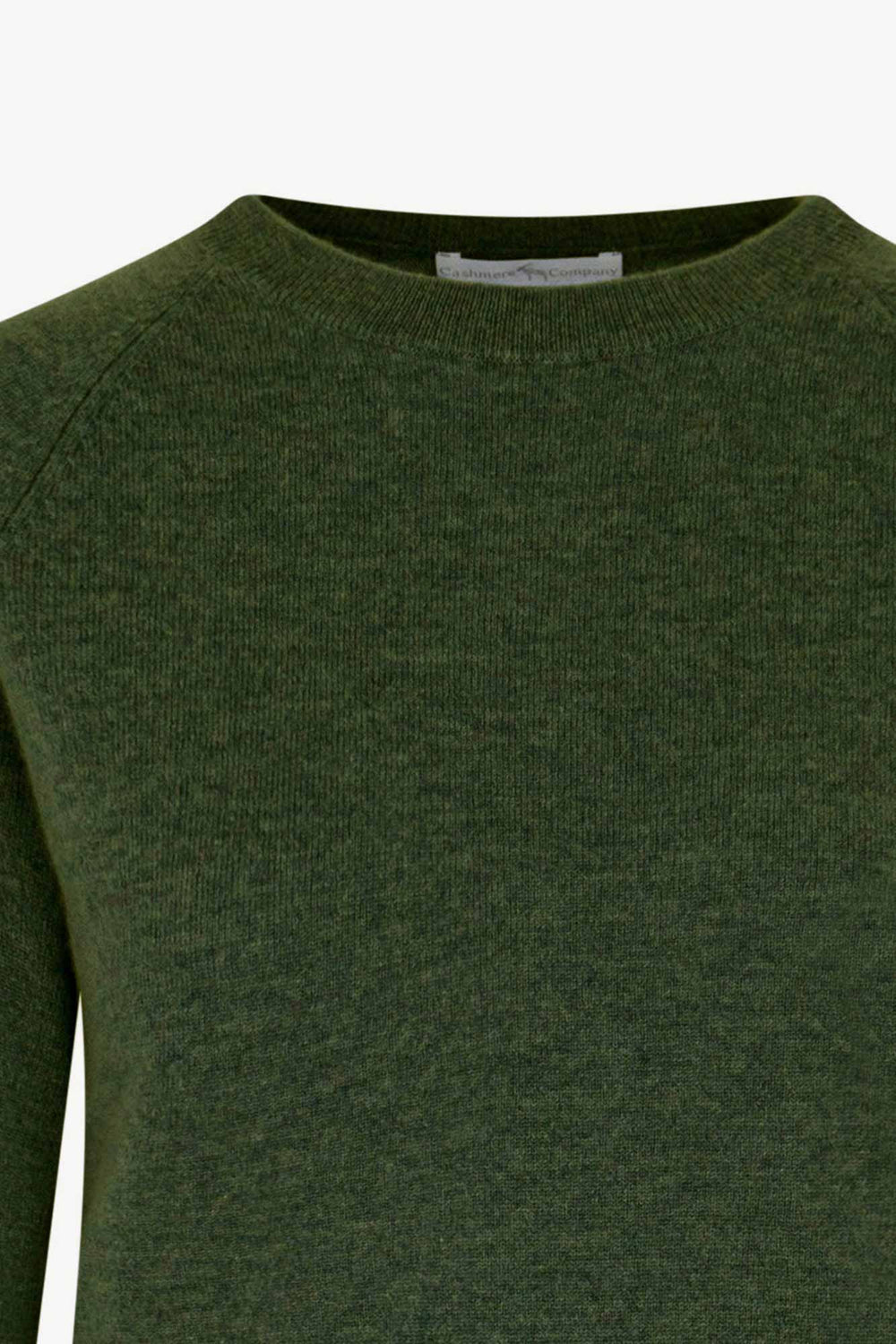 Girocollo Manica Raglan in Puro Cashmere Loden
