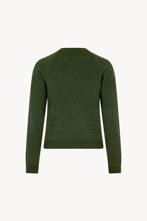 Girocollo Manica Raglan in Puro Cashmere Loden