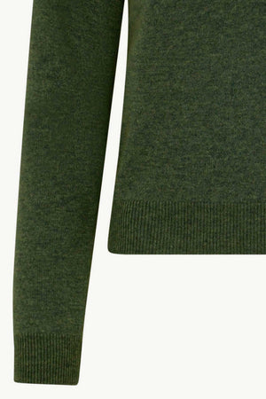Girocollo Manica Raglan in Puro Cashmere Loden