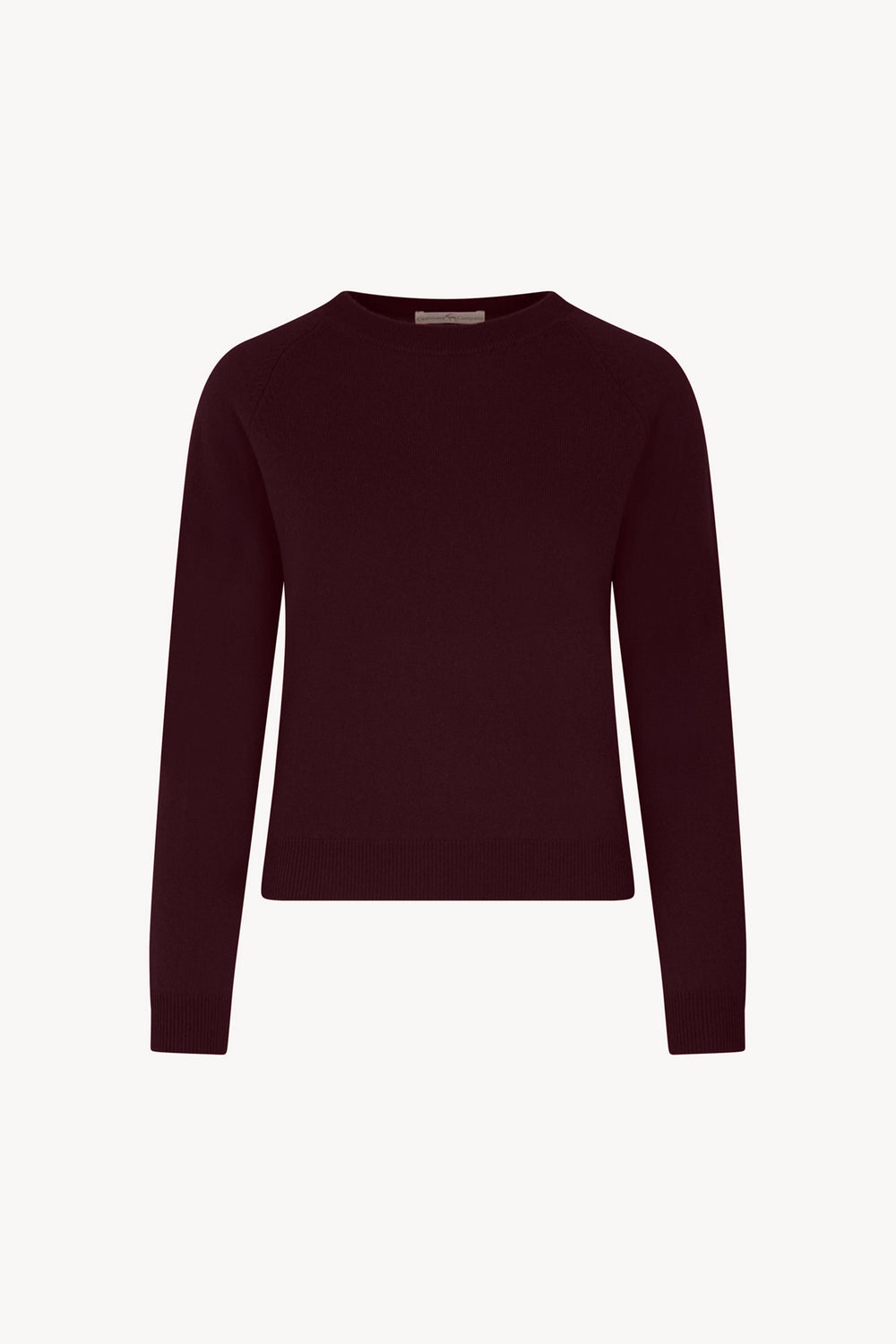 Girocollo Manica Raglan in Puro Cashmere Acero