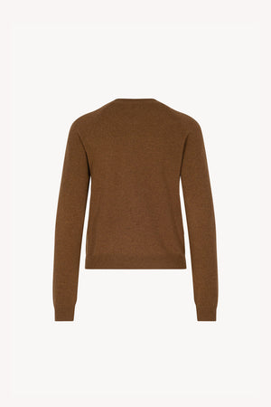 Girocollo Manica Raglan in Puro Cashmere Terracotta