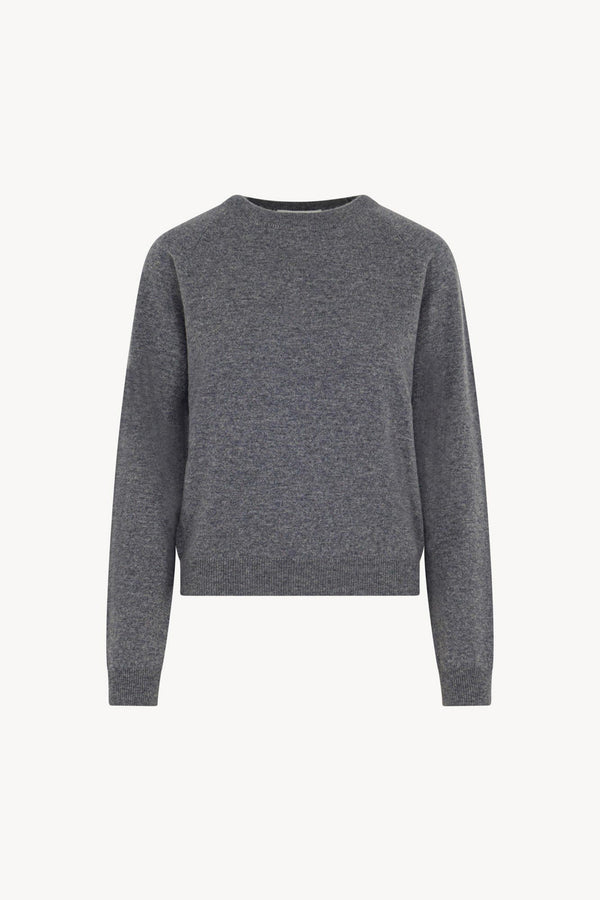 Girocollo Manica Raglan in Puro Cashmere Derby