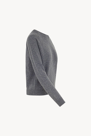 Girocollo Manica Raglan in Puro Cashmere Derby