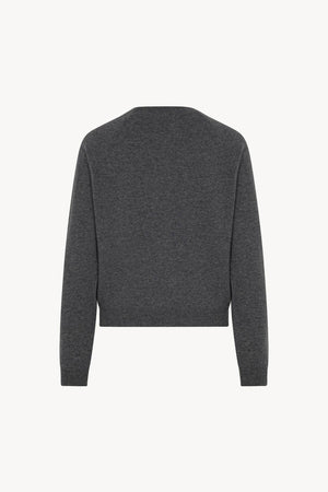 Girocollo Manica Raglan in Puro Cashmere Antracite