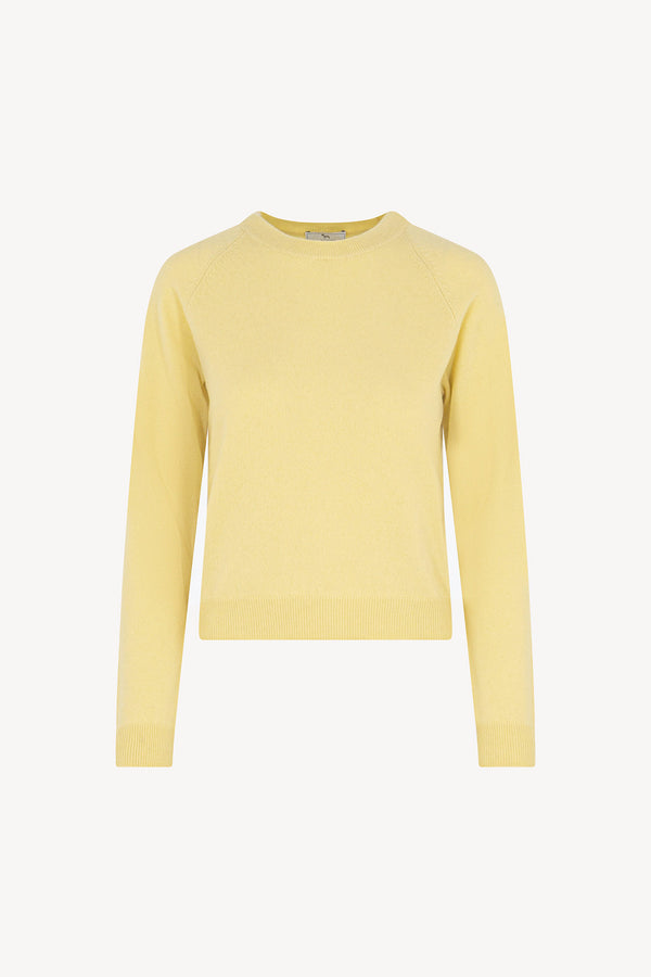 Girocollo Manica Raglan in Puro Cashmere Vanilla