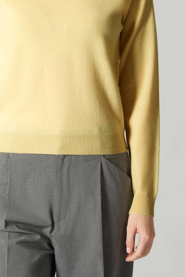 Girocollo Manica Raglan in Puro Cashmere Vanilla