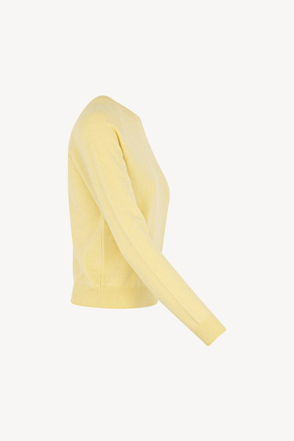 Girocollo Manica Raglan in Puro Cashmere Vanilla