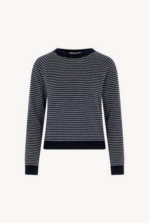 Maglia Girocollo Righe Puro Cashmere