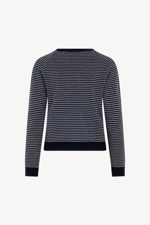 Maglia Girocollo Righe Puro Cashmere