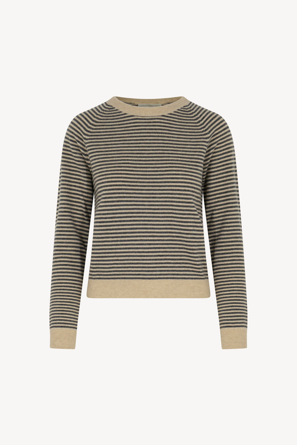 Maglia Girocollo Righe Puro Cashmere