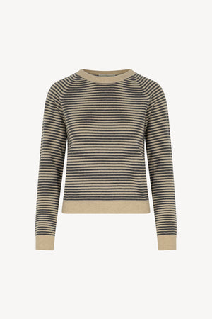 Maglia Girocollo Righe Puro Cashmere