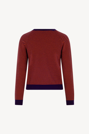 Maglia Girocollo Righe Puro Cashmere