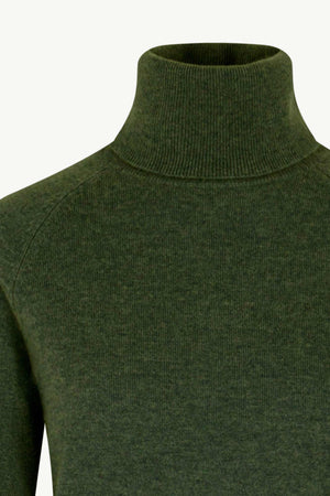 Dolcevita Manica Raglan in Puro Cashmere Loden