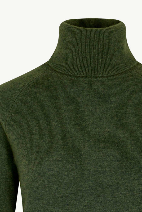 Dolcevita Manica Raglan in Puro Cashmere Loden