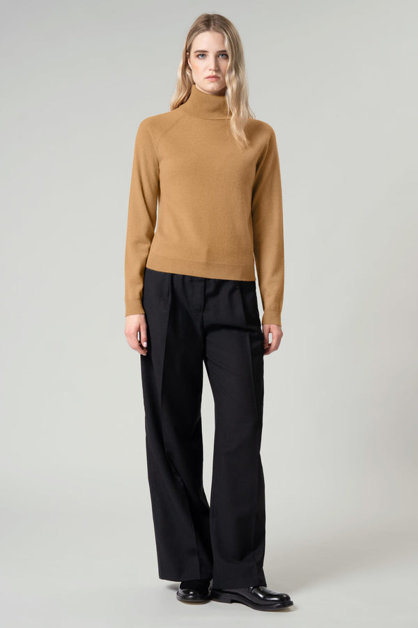 Dolcevita Manica Raglan in Puro Cashmere Acero