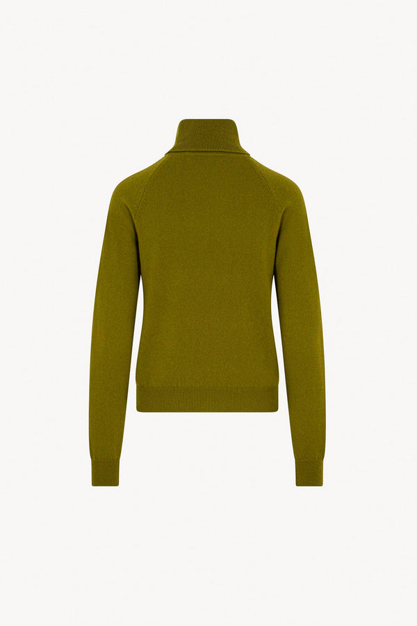Dolcevita Manica Raglan in Puro Cashmere Oliva