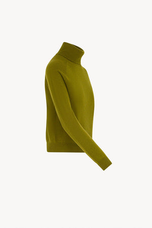 Dolcevita Manica Raglan in Puro Cashmere Oliva
