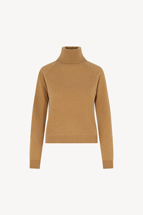 Dolcevita Manica Raglan in Puro Cashmere Cammello