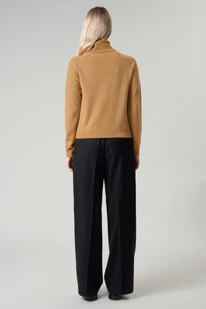 Dolcevita Manica Raglan in Puro Cashmere Cammello