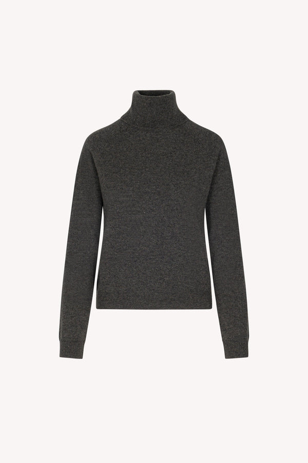 Dolcevita Manica Raglan in Puro Cashmere Antracite