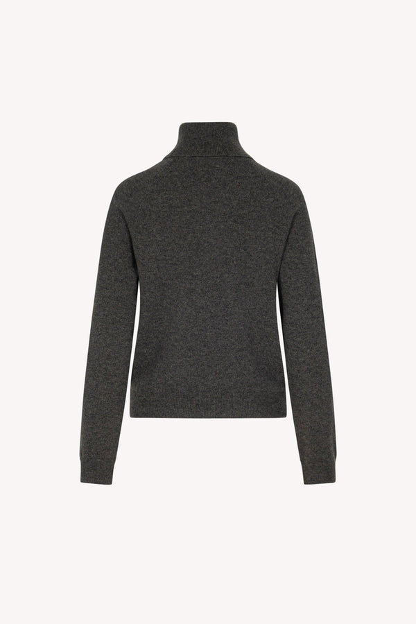 Dolcevita Manica Raglan in Puro Cashmere Antracite