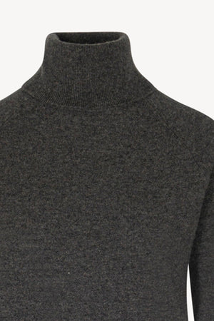 Dolcevita Manica Raglan in Puro Cashmere Antracite