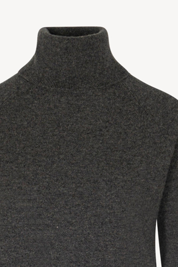 Dolcevita Manica Raglan in Puro Cashmere Antracite
