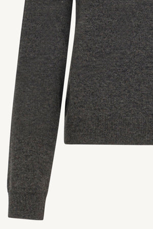 Dolcevita Manica Raglan in Puro Cashmere Antracite