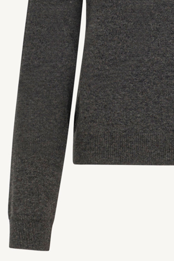 Dolcevita Manica Raglan in Puro Cashmere Antracite