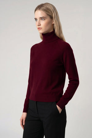 Dolcevita Manica Raglan in Puro Cashmere Melograno