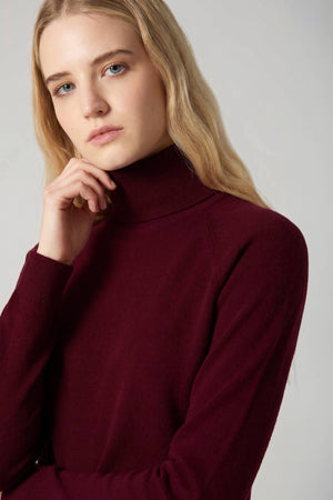 Dolcevita Manica Raglan in Puro Cashmere Melograno