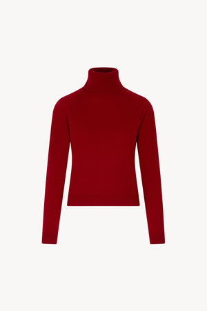 Dolcevita Manica Raglan in Puro Cashmere Rubino