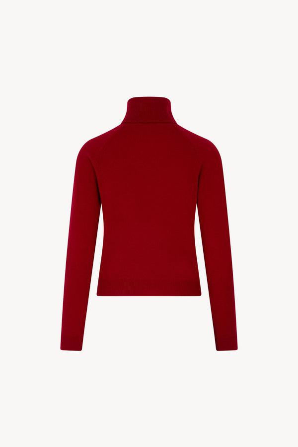 Dolcevita Manica Raglan in Puro Cashmere Rubino