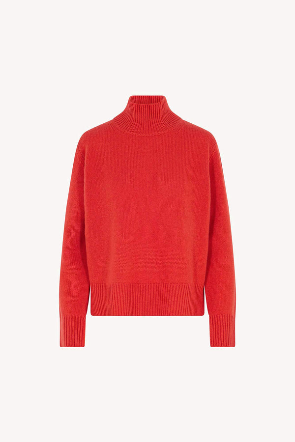 Maglia Lupetto Spacchi 8 Fili in Puro Cashmere Bitter