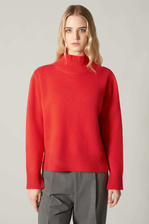 Maglia Lupetto Spacchi 8 Fili in Puro Cashmere Bitter