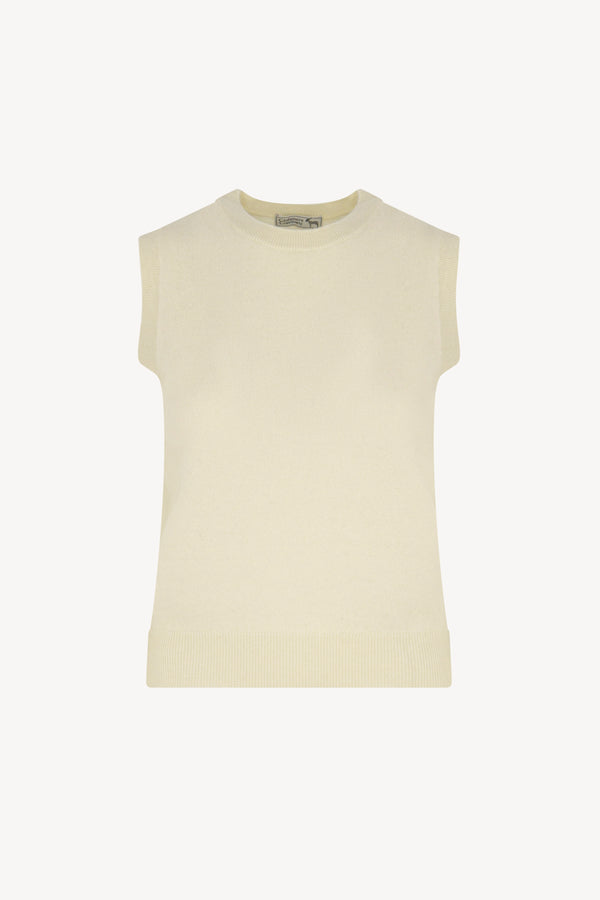 Girocollo senza maniche Puro Cashmere