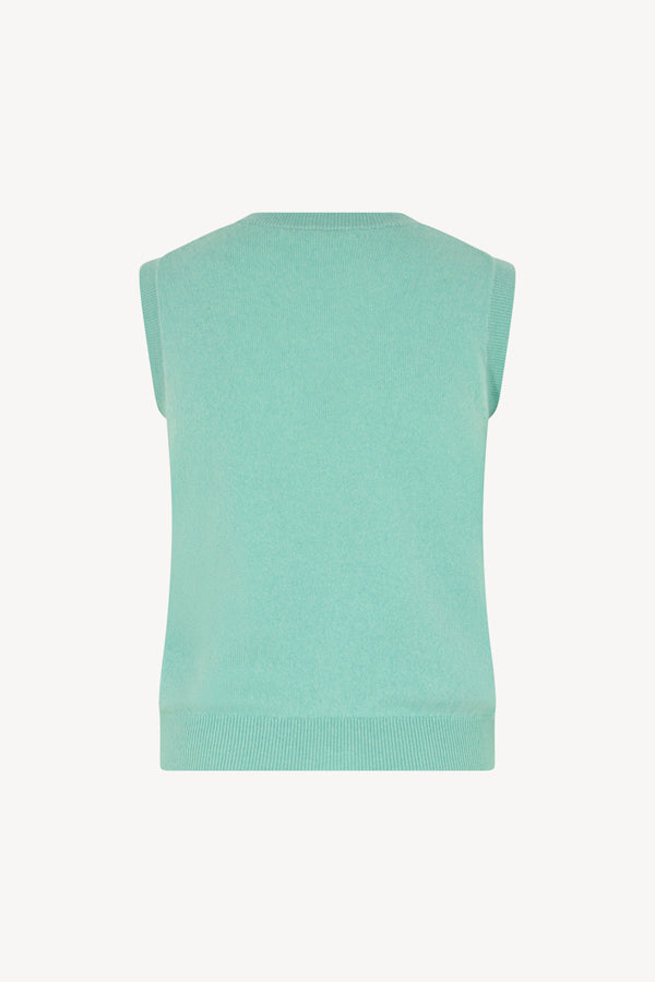 Girocollo senza maniche Puro Cashmere