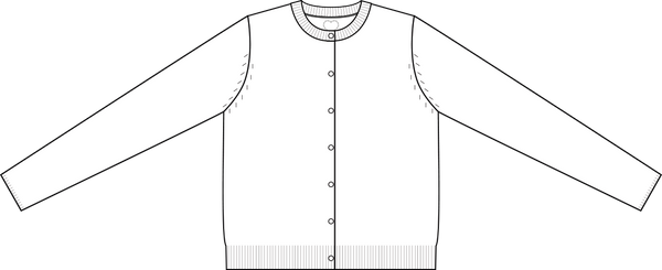 Cardigan Girocollo Puro Cashmere