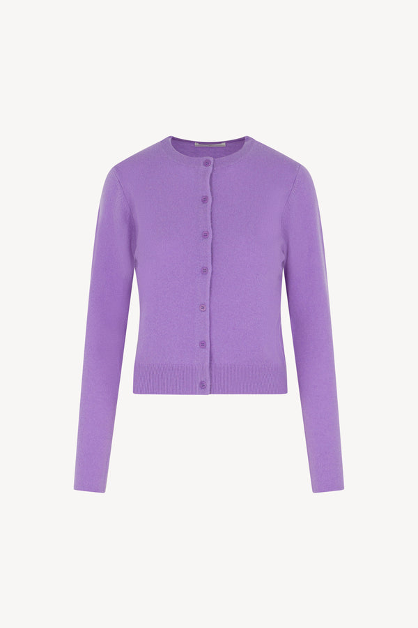 Cardigan Girocollo Puro Cashmere