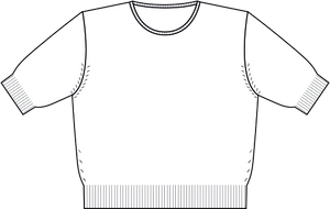 Girocollo Mezza Manica Cotone - Seta - Cashmere