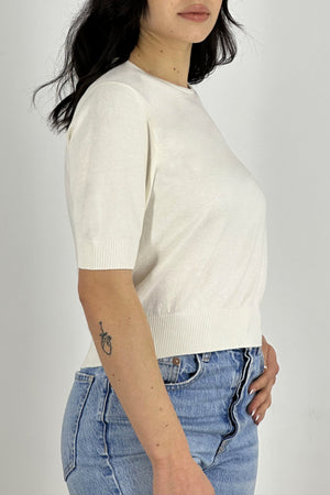 Girocollo Mezza Manica Cotone - Seta - Cashmere