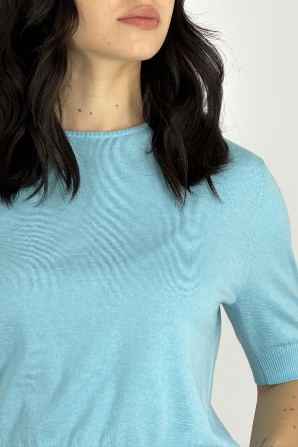 Girocollo Mezza Manica Cotone - Seta - Cashmere