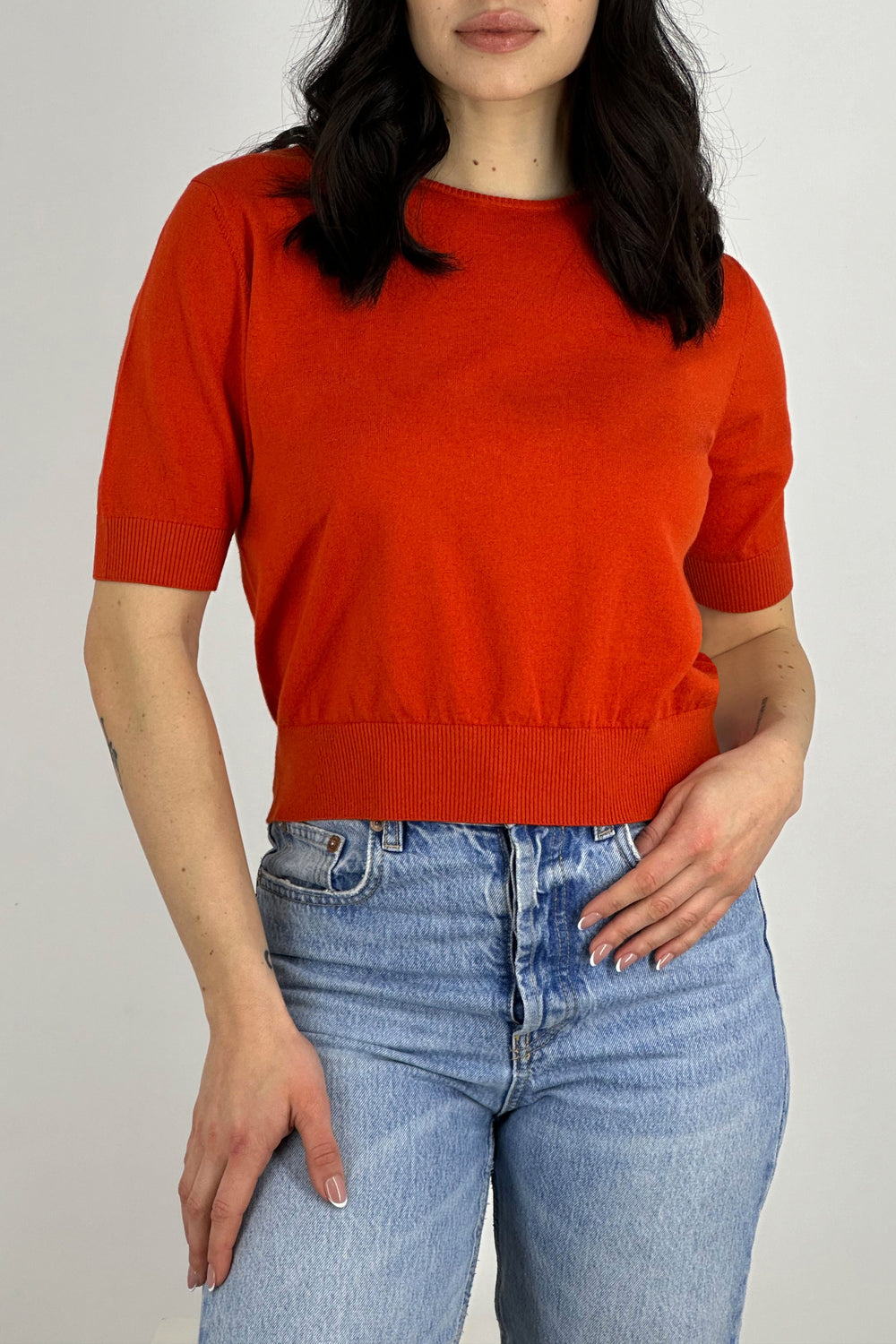 Girocollo Mezza Manica Cotone - Seta - Cashmere