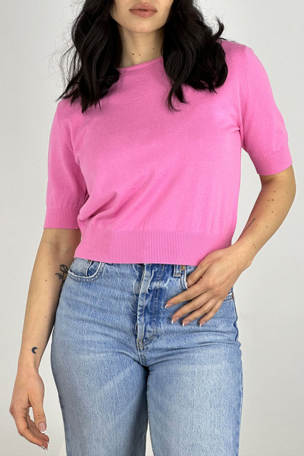 Girocollo Mezza Manica Cotone - Seta - Cashmere